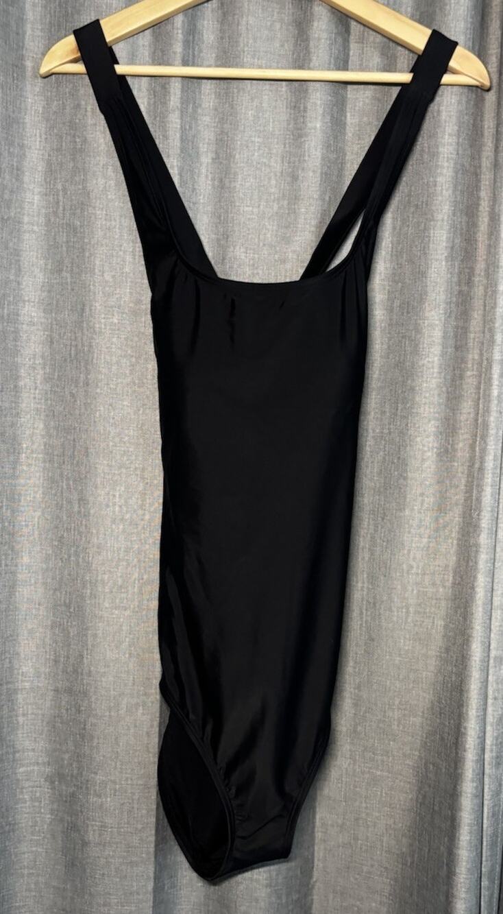 Quince - Italian Cross Back One Piece Swimsuit - XL - Black